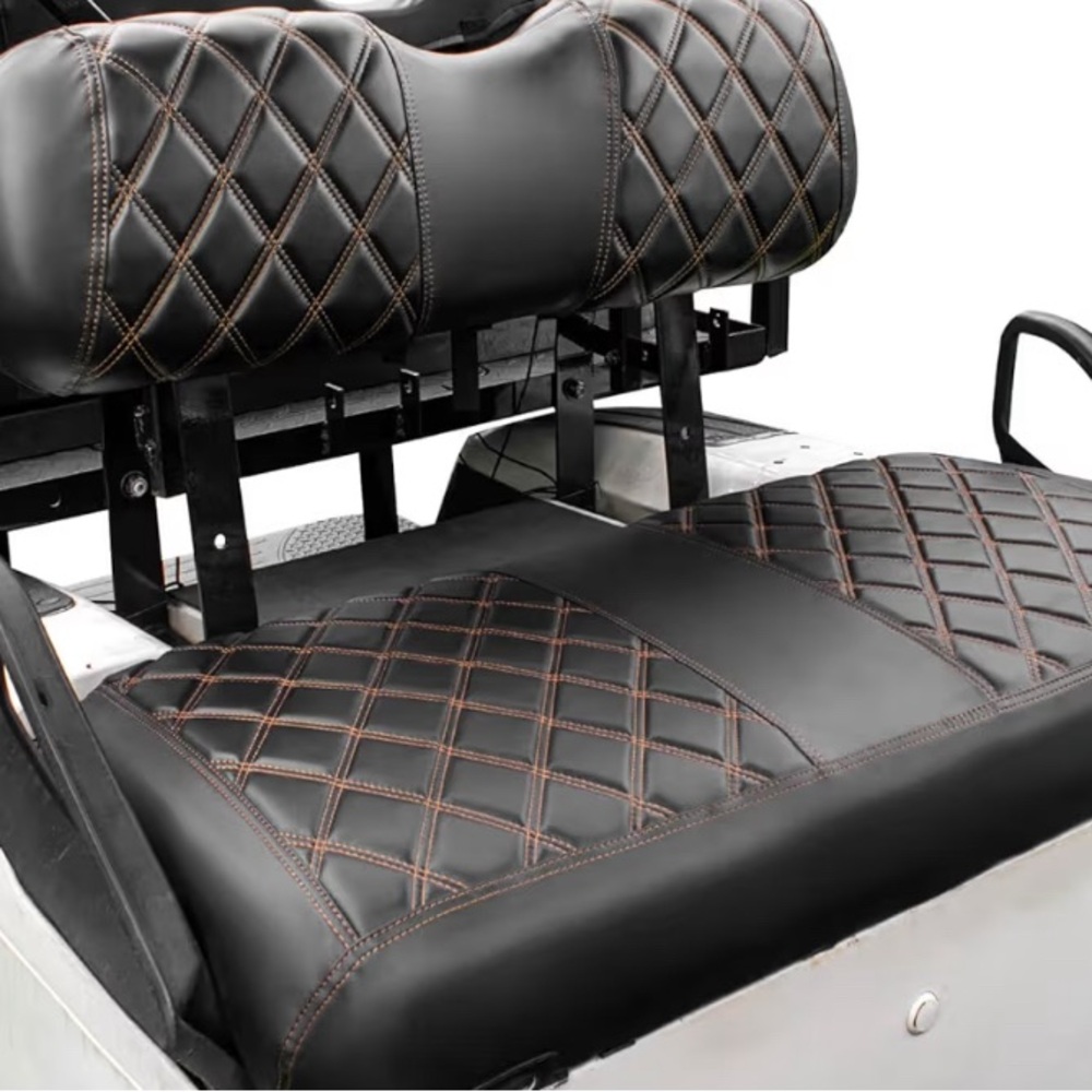 Black/Brown Diamond Pattern Seat Covers(Golf)